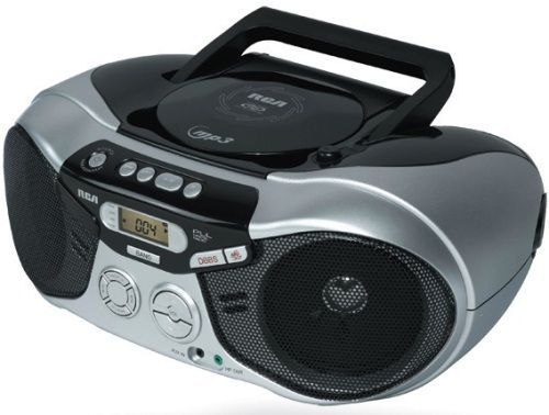 RCA RCD200 Portable CD Player Boombox, Top-Load CD Player with mp3 Playback, Audio Line-In, Digital AM/FM Tuner with 32 Presets, EQ Presets and Dynamic Digital Bass Boost 4 EQ presets (rock, pop, jazz, classical), 20 FM stations and 12 AM stations can be stored in memory (RCD-200 RCD 200)