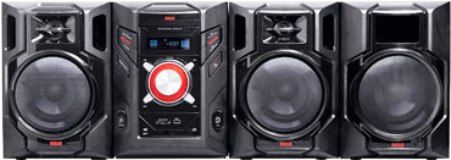 RCA RCDM1001 Mini Audio System, Plays DVD, CD, MP3, JPEG and Kodak Photo CD, Compatible with CD-R/RW, DVD-R/RW and DVD + R/RW, Potential Output 3600W PMPO MAX, Full-Function Remote Control, Digital PLL Radio AM/FM, Supports USB and SD/MS/MMC, Front Input Microphone/Headset (RC-DM1001 RCD-M1001 RCDM-1001 RCDM 1001)