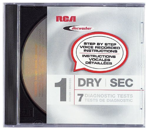 RCA RD1141 Dry CD/DVD Laser Lens Cleaner, Seven quality tests and optimization tools, One dry brush design restores full fidelity sound, On-disc voice instructions and stereo set-up guide, Specialized Demag Tone Test Conditions System For Best Audio Quality, On-Disc Voice Instructions (ENG/FR/SP), Dry Laser Lens Cleaner, 1 Brush On This Cleaner, 7 Setup Tests & Optimization Tools, UPC 079000327899 (RD1141 RD1141)