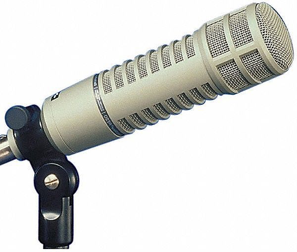 Electro-Voice RE20 Wired Variable-D Dynamic Cardioid Microphone, Cardioid Variable-D Dynamic Voiceover Microphone, Internal element shock mount reduces vibration-induced noise, Bass roll-off switch, for instrument recording, especially kick drums and acoustic guitars, Large Acoustalloy diaphragm and low-mass aluminum voice coil  (RE-20 RE 20 Electro Voice ElectroVoice)