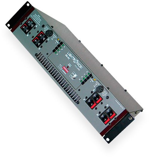 Lightronics RE82D RE Series Rack Mount Dimmer, 8 Channels, 2400 Watts per Channel, DMX-512 Control, 512 Channels System Addressability, Fast Acting Magnetic Circuit Breakers, Dim/Non-Dim Mode by Channel, 120/240V 80 Amp, Response Time 8.33 Milliseconds, 2 HOTS of 120VAC Single/Three Phase 80 Amps per Hot Input Under Full Load (RE-82D RE 82D RE82)