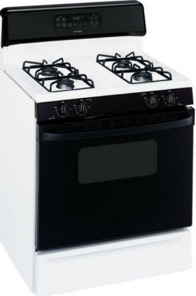 Hotpoint RGB745DEPWH Freestanding Gas Range with 4 Sealed Burners, 4.8 cu. ft. Self Clean Oven, 30