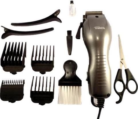 RagaltaRHC-1408 Professional Hair Cutting Set, 13 Piece, Full Size Clipper Designed, Ergonomic Design, Stainless Steel Blades, Neck Brush, 4 Guide Combs, 2 Hair Clips, Scissor, Cleaning Oil, Cleaning Brush, Clipper (RHC-1408 RHC 1408 RHC1408)