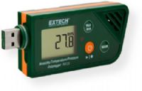 Extech RHT35 USB Humidity Temperature Barometric Pressure Datalogger; Compact size housing with built in NTC thermistor, capacitive humidity sensor, and barometric pressure MEMS sensor designed with standard USB connector for easy data downloading to a PC; 5 digit LCD display with battery life indicator; UPC 793950441350 (RHT35 RHT-35 USB-RHT35 EXTECHRHT35 EXTECH-RHT35 EXTECH-RHT-35) 
