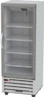 Beverage Air RI18HC-G One Section Glass Door Reach-In Refrigerator - 27", 18 cu. ft. Capacity, 1/4 HP Horsepower, 5.9 Amps, 60 Hertz, 1 Phase, 115 Voltage, 1 Number of Doors, 4 Number of Shelves, 1 Sections, All Stainless Steel Construction, Freestanding Installation, Bottom Mounted Compressor Location, LED Lighting Features, Doors Access, Swing Door Style, Glass Door, 24" W x 24" D x 46.50" H Interior Dimensions (RI18HC-G RI18HC G RI18HCG) 
