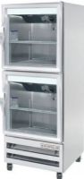 Beverage Air RI18HC-HG One Section Glass Half Door Reach-In Refrigerator - 27", 18 cu. ft. Capacity, 1/4 HP Horsepower, 5.9 Amps, 60 Hertz, 1 Phase, 115 Voltage, 2 Number of Doors, 4 Number of Shelves, 1 Sections, 24" W x 24" D x 46.50" H Interior Dimensions, All Stainless Steel Construction, Freestanding Installation, Bottom Mounted Compressor Location, LED Lighting Features, Glass Door (RI18HC-HG RI18HC HG RI18HCHG) 