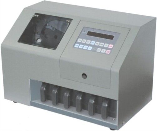 RB Tech CS-600 Coin Counter and Coin Sorter, 600 Coins/Min Counting Speed, 600 Units Hopper Capacity, 1-6 Code Of Coin Type, 8 Digits LED, Counts and sorts up to 6 denominations of coin into 6 separate slots, 80 Watts Power Consumption (CS600 CS 600 CS-600A CS600A CS 600A)