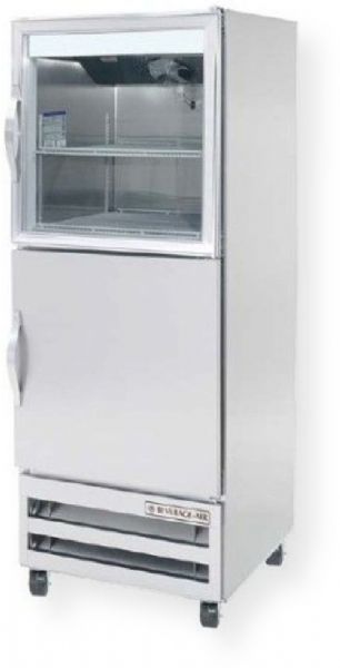 Beverage Air RID18-HGS Pass-Thru Bottom Mounted Reach-In Refrigerator, Stainless Steel; 18 cu.ft. capacity; 1/4 Horsepower; One 