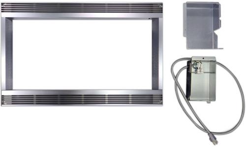 Sharp RK51S27 27 inch Built-in Trim Kit for R-530 ES. Stainless stee; For Full And Family Size Microwaves; Stylish Integrated Appearance; Includes Ducts, Finish Trim Strips And Easy-To-Follow Instructions; Dimensions: 18-1/8