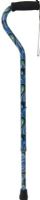 Drive Medical RLT10303SW Foam Grip Offset Handle Walking Cane, Swirl, Comes standard with foam rubber grip and wrist strap, Manufactured with sturdy extruded aluminum tubing, Handle height adjusts from 30" to 39", 300 lb weight capacity, Easy-to-use, one-button height adjustment with locking ring to prevent rattling, UPC 822383547312 (RLT10303SW RLT-10303-SW RLT 10303 SW) 