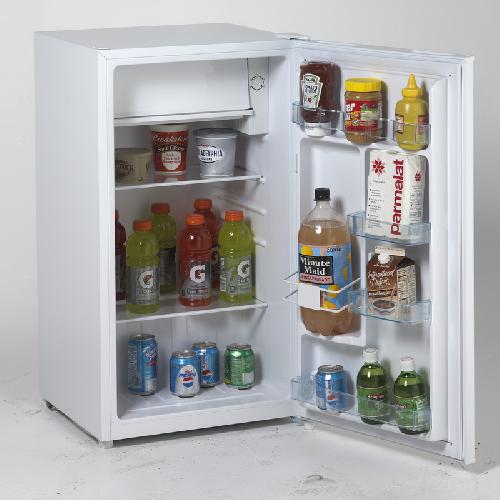 Avanti RM3306W 3.3 Cu. Ft. Refrigerator with Chiller Compartment - White, 3.3 Cu. Ft. Capacity, Seperate Chiller Compartment for Short Term Storage, 2 Liter Bottle Storage on the Door, Adjustable Glass Shelves, Adjustable Door Bins, Full Range Temperature Control, Space Saving Flush Back Design, Recessed Door Handle, Unit Weight 42 Lbs, Defrost System Manual, Power 115 V / 60 Hz, Reversible Door , UPC 079841033065 (RM3306W RM3-306W)