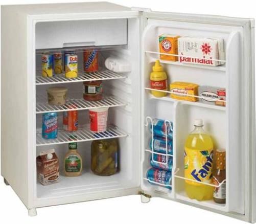 Avanti RM4550W-2 Counterhigh Refrigerator, White, 4.5 Cu. Ft. Capacity, Beverage Can Dispenser Holds Up to Five 12 oz. Cans, Flush Back Design, Recessed Handle, Door Rack Holds 2-Liter Bottle, Separate Chiller Compartment for Short Term Storage, Sturdy Slide Out Shelves, Reversible Door - Left or Right Swing, UPC 079841455027 (RM4550W2 RM4550W 2 RM-4550W-2 RM 4550W-2)