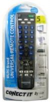 Conect It RM500 Multi-Brand Universal Remote Control, For TV, DVD player, VCR, CBL (Cable box)/SAT (Digital Satellite Receiver) and RCVR (Receiver), Auto Search Function, Pre-programmed and easy to use, Combine several remotes into one, Requires 2 AA batteries (not included) (RM-500 RM 500) 