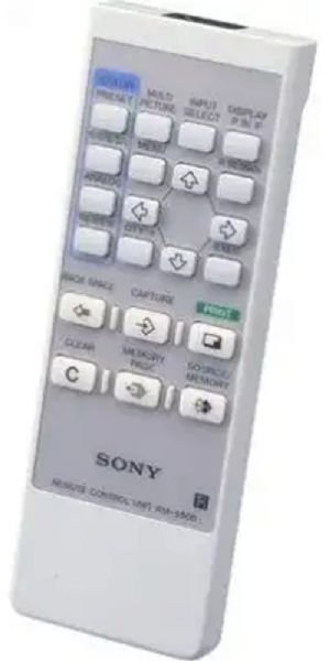 Sony RM5500 Wired/Wireless Remote Control for UP-5000 and UP-2000 Series Printers, Controls multiple printer functions and includes 5m cable and operation manual, DC3V power requirements (RM-5500 RM 5500)