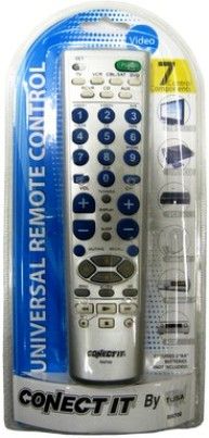 Conect It RM700 Universal Remote Control, For 7 Components TV/VCR/DVD/CABL/CD/RCVR, Auto Search Function, Pre-programmed and easy to use, Combine several remotes into one, Requires 2 AA batteries (not included) (RM-700 RM 700)