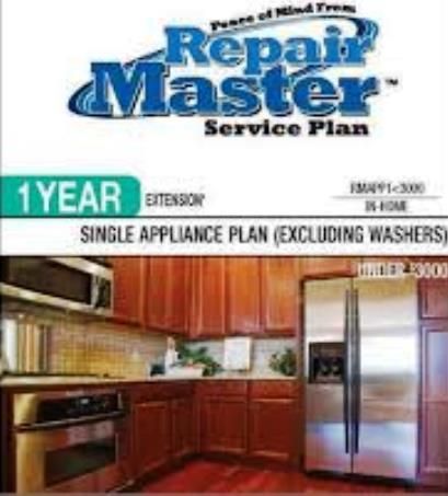 RepairMaster RMAPP1U3000 One-Year Single Appliance Plan Except Washers Under $3000, UPC 720150603196 (RMAPP-1U3000 RMAPP 1U3000 RMAPP1U-3000 RMAPP1U 3000)
