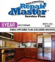 RepairMaster RMAPP5U15000 5-Years Single Appliance Plan Except Washers Under $15000, UPC 720150603332 (RMAPP-5U15000 RMAPP 5U15000 RMAPP5U-15000 RMAPP5U 15000) 