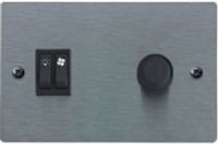 Broan RMIPWC Remote Wall-Mounted Control, Optional wall-mounted remote control panel provides light and blower control, Brushed stainless steel finish, Black control (RMI-PWC RMI PWC) 