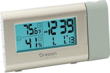 Oregon Scientific RMR606HGPA/BLRGD Projection Clock with Temperature and Humidity, 3 levels of temperature and humidity indicators: Rising, Steady or Falling (RMR606HGPABLRGD RMR606HGPA-BLRGD LWB1702345113001 RMR606HGPA RMR-606HGPA RMR606-HGPA RMR606)