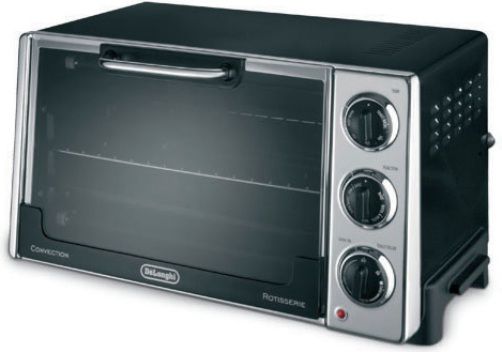 DeLonghi RO2058 Rotisserie Convection Oven, Large (20-liter, 0.7-cu.-ft.) cavity fits 12-in. pizza, Large 6-slice toast capacity, Rotisserie spit is easy to detach, load and clean, It is used in conjunction with bake pan for convenient cleaning, Bake, broil, toast, slow bake, convection fan/bake, rotisserie or keep warm (RO-2058 RO 2058)