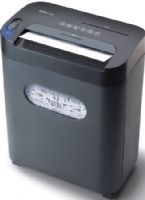 Royal 112MX Cross-Cut Paper Shredder; Shreds up to 12 sheets of paper in a single pass; Shred size is 5/32" x 1 1/2" for maximum security; Shreds CDs and DVDs; Shreds credit cards; Auto start/stop function; Classic console design; 3.25 gallon wastebasket; Casters for easy mobility, Dimensions 12.5 x 7.75 x 16.875; UPC 022447291865 (ROYAL112MX 112-MX 112 MX 29186X) 