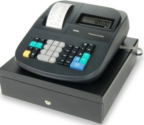 Royal 120DX Entry Level Cash Register; 200 Price-Look-Ups for fast input of frequently sold items; 16 Departments for different categories of merchandise; 8 Clerk ID system; Automatic tax computation; 4 tax rates including VAT, Canadian, and add-on; Locking 4-slot cash drawer; Removable 4-slot coin tray - expandable to 6; UPC 022447521047 (ROYAL120DX 120-DX 120 DX 52104Y)