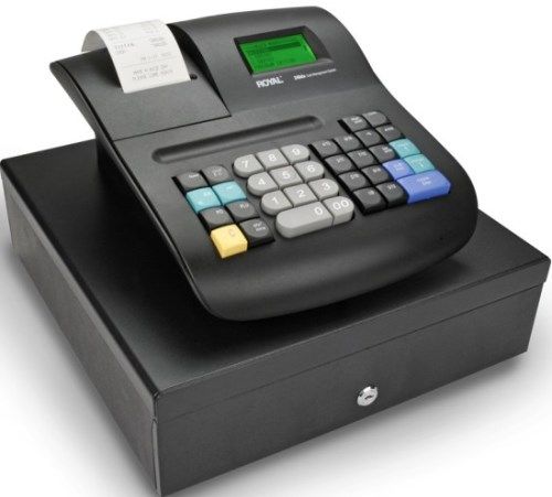Royal 240DX Top-Level Cash Register; 200 Departments for sales analysis by category of merchandise; Includes preset department keys for quick, one-key sales entries; 5000 Price-Look-Ups for quick, accurate entry of frequently sold items; 20 Clerk ID system; THERMAL Printer provides either journal or receipt printout on 2 1/4