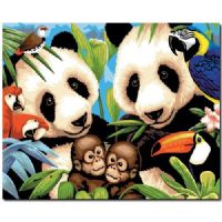 Royal And Langnickel PJL8 Painting by Numbers, 11.25" x 15.38", Junior Large Set Endangered Animals; </font><font face="Verdana" size="2"><font face="Verdana" size="2">A wide range of junior level designs on a larger scale; Teaches the benefits of color mixing and enhances your painting techniques; Each set includes 10 acrylic paints, 1 quality taklon brush, painting board with preprinted design lines, and easy-to-follow instructions; UPC 090672994073 (ROYALANDLANGNICKELPJL8 ROYAL AND LANGNICKEL 