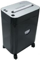 Royal PX1201 Cross-Cut Paper Shredder; Shreds up to 12 sheets of paper in a single pass; Shreds CD, DVDs, and credit cards and even has a separate slot for these items; Auto Start/Stop with photo sensor; Auto stop on paper jam; 7/8 HP motor; 4.1 gallon pull-out bin; Casters for easy mobility; Dimensions 13 x 8.5 x 18; UPC 022447291278 (ROYALPX1201 PX-1201 PX 1201 29127H) 