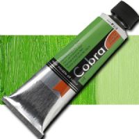 Royal Talens 21056180 Cobra, Water Mixable Oil Color, 40ml, Permanent Green Light; Gives typical oil paint results, such as sharp brush strokes and wonderfully deep colors; Offers a particularly rich range of colors with a high degree of pigmentation and fineness; Easily mixed with water and works without the use of solvents; EAN 8712079312589 (ROYALTALENS21056180 ROYAL TALENS 21056180 C210-56180 C100515595 PERMANENT GREEN LIGHT) 