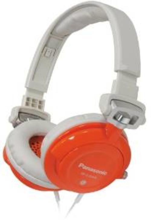 Panasonic RP-DJS400-D DJ Street Style Headphones - Orange, 40 Drive Unit (diam. in mm), 32 Impedance (ohm/1kHz), 102 Sensitivity (dB/mW), 1000 Max. Input (mW), oct-27 Frequency Response (Hz-kHz), 3.9/1.2 Cord Length (ft./m.), Gold Plug Type, 9.9'' x 5.7'' x 3.4'' Dimensions (H x W x D) (RPDJS400D RP-DJS400-D RP-DJS400D)
