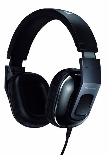Panasonic RP-HT480C-K Over-the-Ear Headphones with Travel Pouch - Black, 50 Driver Unit (mm); 24 OHMS/1kHz Impedance; 100 Sensitivity (db/mW); 1000 Max Input (mW); 8-30 Frequency Response (Hz-kHz); 3.9/1.2 Cord Length (ft/m); 625/1.38 Weight (g/oz) w/o Cord; Yes In-cord Volume; Miniplug (3.5mm); No Plug Adaptor (6.3mm); Nd Magnetic Type Nd: Neodymium FE: Ferrite; G Plug Ni: Nickle G: Gold (RPHT480CK RP-HT480C-K RP-HT480CK)