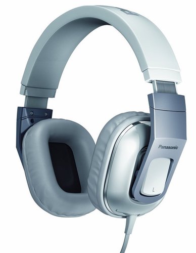 Panasonic RP-HT480C-W Over-the-Ear Headphones with Travel Pouch - White, 50 Driver Unit (mm); 24 OHMS/1kHz Impedance; 100 Sensitivity (db/mW); 1000 Max Input (mW); 8-30 Frequency Response (Hz-kHz); 3.9/1.2 Cord Length (ft/m); 625/1.38 Weight (g/oz) w/o Cord; Yes In-cord Volume; Miniplug (3.5mm); No Plug Adaptor (6.3mm); Nd Magnetic Type Nd: Neodymium FE: Ferrite; G Plug Ni: Nickle G: Gold (RPHT480CW RP-HT480C-W RP-HT480CW)