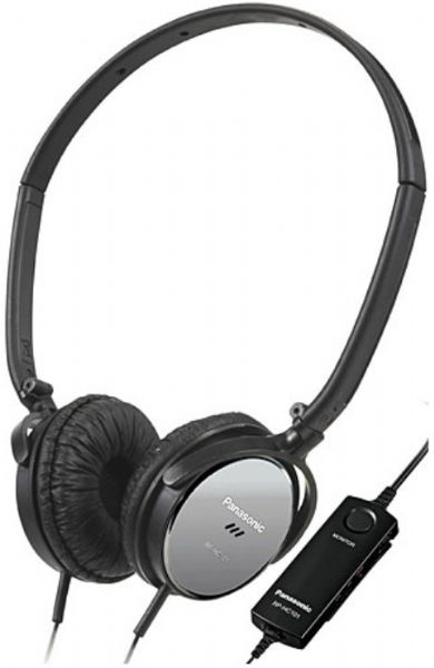 Panasonic RP-HC101-K Headphones Ear-cup, Binaural, Stereo Sound Output Mode, 18 - 24000 Hz Frequency Response, 105 dB Sensitivity, 1.2 in Diaphragm, Neodymium Magnet Material, 1 x headphones Connector Type, 1 x headphones cable - integrated - 2.3 ft Cables Included, UPC 037988262588 (RPHC101K RP-HC101-K RP HC101 K)