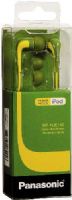 Panasonic RP-HJE140G Stereo L-Shaped Earbud Headphones, Green, 50mW Max Input, Powerful sound with high-efficiency neodymium 9.3mm driver, Easy-fit design for comfort and noise isolation, Comfortable and fashionable, Frequency response 6Hz - 25kHz, Impedence 16 Ohm/1 KHz, Sensitivity 107 dB/mW, 1.2m Cord Length, UPC 885170074774 (RPHJE140G RP HJE140G RP-HJE140-G RP-HJE140) 