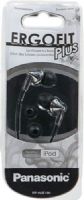Panasonic RP-HJE190-S Ergofit Plus In-Ear Headphones, Silver, 10mm Driver Unit, Impedance 16 Ohms/1kHz, Sensitivity 98 db/mW, 200mW (IEC) Max Input, Frequency Response 6Hz - 24kHz, Ergofit design provides ultimate fit and comfort, Long sound port delivers deep base and noise isolation, Easy cord slider keeps cord tangle free, UPC 885170124523 (RPHJE190S RPHJE190-S RP-HJE190S RP-HJE190) 