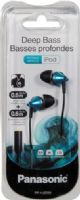 Panasonic RP-HJE295-A Deep Bass Ergo-Fit In Ear Headphones, Blue, Deep bass provided by high-powered neodymium magnet and extended long sound port, ErgoFit design for ultimate comfort and fit, 2.0ft./0.6m cord+extension cord 2.0ft./0.6m, Cord slider for tangle-free storage, 3 pairs of soft earpads included (S/M/L), UPC 885170073708 (RPHJE295A RPHJE295-A RP-HJE295A RP-HJE295 RP-HJE295PPA) 