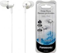 Panasonic RP-HJE295-W Deep Bass Ergo-Fit In Ear Headphones, White, Deep bass provided by high-powered neodymium magnet and extended long sound port, ErgoFit design for ultimate comfort and fit, 2.0ft./0.6m cord+extension cord 2.0ft./0.6m, Cord slider for tangle-free storage, 3 pairs of soft earpads included (S/M/L), UPC 885170073685 (RPHJE295W RPHJE295-W RP-HJE295W RP-HJE295 RP-HJE295PPW) 