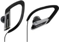 Panasonic RP-HS200-K Headphones - In-ear ear-bud with over-the-ear mount, In-ear ear-bud with over-the-ear mount Headphones Form Factor, Wired Connectivity Technology, Stereo Sound Output Mode, 10 - 22000 Hz Frequency Response, 101 dB/mW Sensitivity, 17.5 Ohm Impedance, 0.5 in Diaphragm, Neodymium Magnet Material, 1 x headphones Connector Type, UPC 885170003842 (RPHS200K RP-HS200-K RP HS200 K) 
