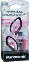Panasonic RP-HS220-P Sports Clip-On Earbud Headphones, Pink; 100 mW Max. Input; Frequency Response 10-22000 Hz; Impedance 17 ohms; Sensitivity 101 dB; Soft, comfort fit Elastomer Hanger; Sweat & water resistant design; Enhanced sound quality; Large 12.4mm drivers for enhanced sound clarity and quality; Powerful Neodymium magnet; UPC 885170045507 (RPHS220P RPHS220-P RP-HS220P RP-HS220) 