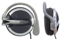 Panasonic RP-HS43-K Clip-on Headphones with XBS Extra Bass System and Comfort-fit Hinge, Black, Drive Unit (diam. in mm) 30, Impedance (ohm/1kHz) 24, Sensitivity (dB/mW) 102, Max. Input (mW) 1000 (RPHS43K RP-HS43K RPHS43-K RP-HS43 RPHS43 RPHS-43K RPH-S43) 