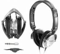 Panasonic RP-HT227 Monitor Headphones with In-Line Volume Control and Folding Headband, 18 Hz to 22,000Hz Frequency Response (RP HT2 RP-HT227S RPHT227S RP HT227S) 