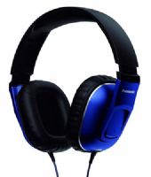 Panasonic RP-HT470C-A Over-the-Ear Headphones - Blue, 40 Driver Unit (mm); 32 OHMS/1kHz Impedance; 100 db/mW Sensitivity; 1000 mW Max Input; 10-27 Frequency Response (Hz-kHz); 3.9 ft/1.2 m Cord Length; 250 g/8.8 oz Weight  w/o Cord; Yes In-cord Volume; Yes Miniplug (3.5mm); No Plug Adaptor (6.3mm); Nd Magnetic Type Nd: Neodymium FE: Ferrite; G Plug Ni: Nickle G: Gold (RPHT470CA RP-HT470C-A RP-HT470CA) 
