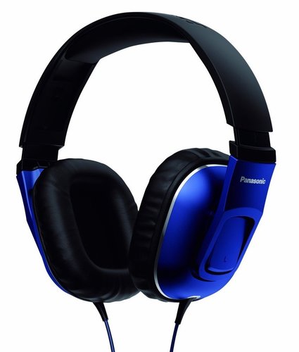 Panasonic RP-HT470C-A Over-the-Ear Headphones - Blue, 40 Driver Unit (mm); 32 OHMS/1kHz Impedance; 100 db/mW Sensitivity; 1000 mW Max Input; 10-27 Frequency Response (Hz-kHz); 3.9 ft/1.2 m Cord Length; 250 g/8.8 oz Weight  w/o Cord; Yes In-cord Volume; Yes Miniplug (3.5mm); No Plug Adaptor (6.3mm); Nd Magnetic Type Nd: Neodymium FE: Ferrite; G Plug Ni: Nickle G: Gold (RPHT470CA RP-HT470C-A RP-HT470CA)