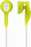 Panasonic RP-HV21-G Stereo EarDrops Earbud-Style Headphones with Unique Clip Design for Tangle-Free Cords, Green, Wired Connectivity Technology, 3.6ft Operating Distance, Stereo Sound Mode, 10Hz Minimum Frequency Response, 25kHz Maximum Frequency Response, Earbud Earpiece Design, Binaural Earpiece Type, Driver Type Neodymium, UPC 037988261536 (RP-HV21G RP HV21G RPHV21G RP-HV21) 