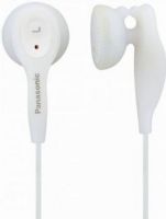 Panasonic RP-HV21W Stereo Earphone, Wired Connectivity Technology, 3.6ft Operating Distance, Stereo Sound Mode, 10Hz Minimum Frequency Response, 25kHz Maximum Frequency Response, Earbud Earpiece Design, Binaural Earpiece Type, Driver Type Neodymium (RP-HV21W RP HV21W RPHV21W) 