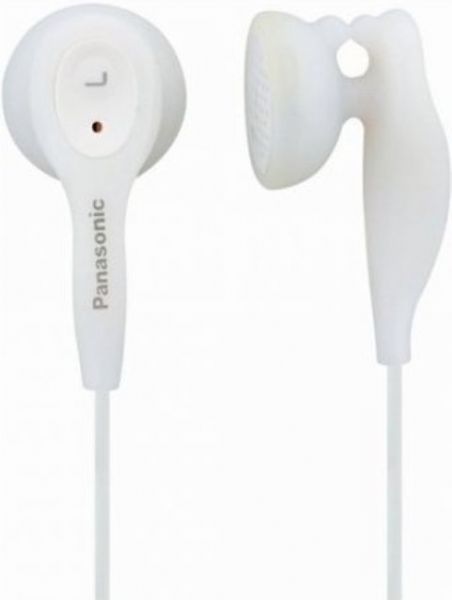 Panasonic RP-HV21W Stereo Earphone, Wired Connectivity Technology, 3.6ft Operating Distance, Stereo Sound Mode, 10Hz Minimum Frequency Response, 25kHz Maximum Frequency Response, Earbud Earpiece Design, Binaural Earpiece Type, Driver Type Neodymium (RP-HV21W RP HV21W RPHV21W)