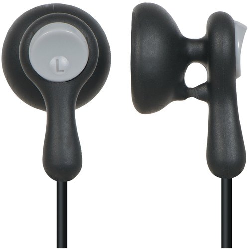 Panasonic RP-HV41-K EarDrops Earphones, 14.8 mm Driver Unit; 16 OHMS/1kHz Impedance; 104 db/mW Sensitivity; 40 (IEC) mW Max Input; oct-25 (Hz-kHz) Frequency Response; 3.6 ft / 1.1 m Cord Length (/m); 6 g/ 0.21 oz Weight w/o Cord; No In-cord Volume; Yes Miniplug (3.5mm); No Plug Adaptor (6.3mm); Nd Magnetic Type Nd: Neodymium FE: Ferrite; Ni Plug Ni: Nickle G: Gold (RP-HV41-K RP-HV41-K RP-HV41K)