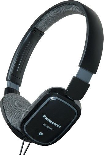 Panasonic RP-HXC40-K Lightweight On-Ear Headphones with iPhone/iPod Controller, Black, Frequency Response 10Hz - 25kHz, Impedance 32 ohms, Sensitivity 116dB/mW, Compact Flat-Fold Design, Microphone & Remote for iPhone & iPad, 30mm Neodymium Magnet Drivers, Nickel Plated 1/8