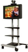 AVTEQ RPS-400 LCD and Plasma Cart, One adjustable shelf, Adjustable screen height, 4” Dual wheel casters, 2 with brake, Integrated adjustable v/c camera platform, Easy rollabout design, Integrated universal screen mount system (RPS400 RPS 400) 